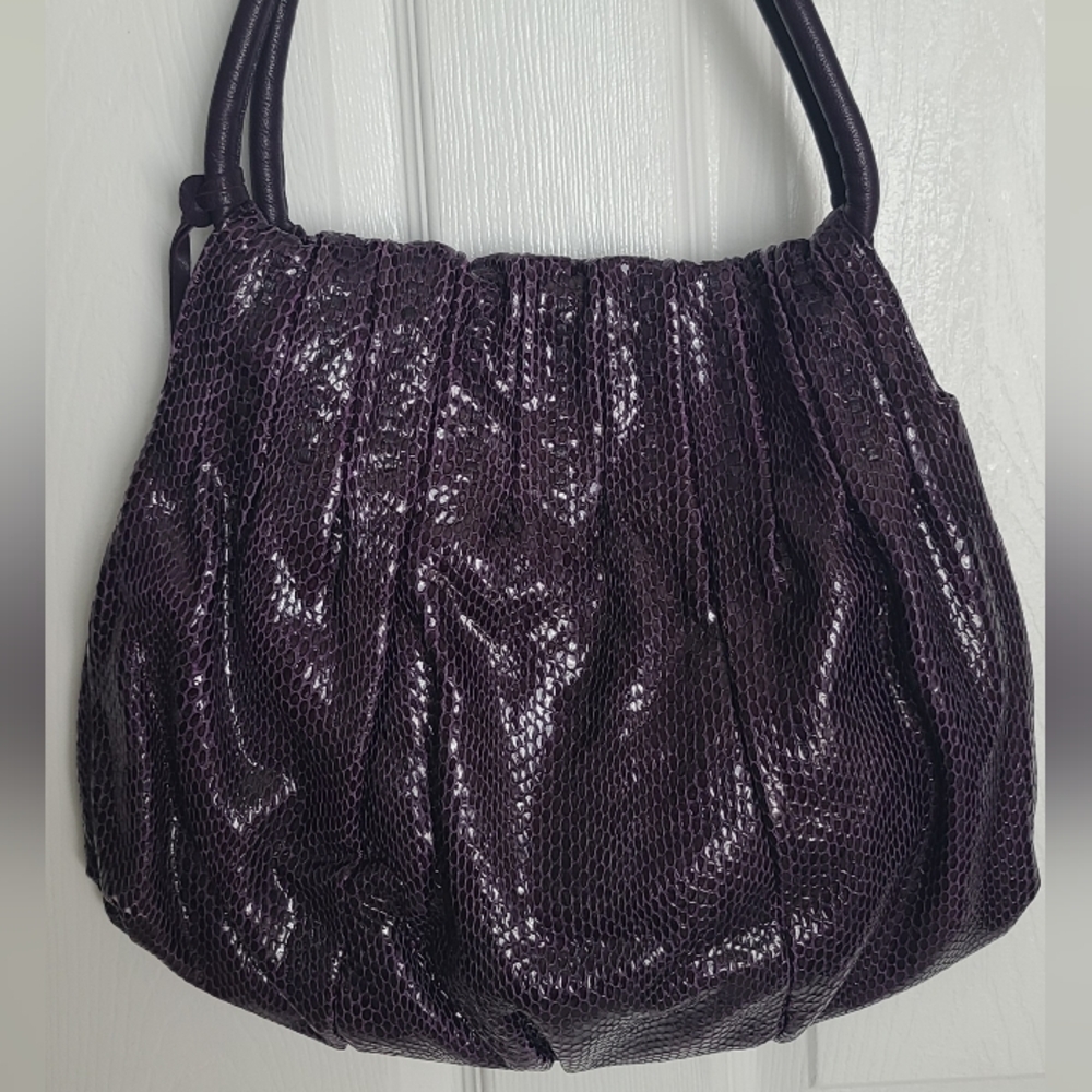Brighton Shimmering Purple Hobo Bag